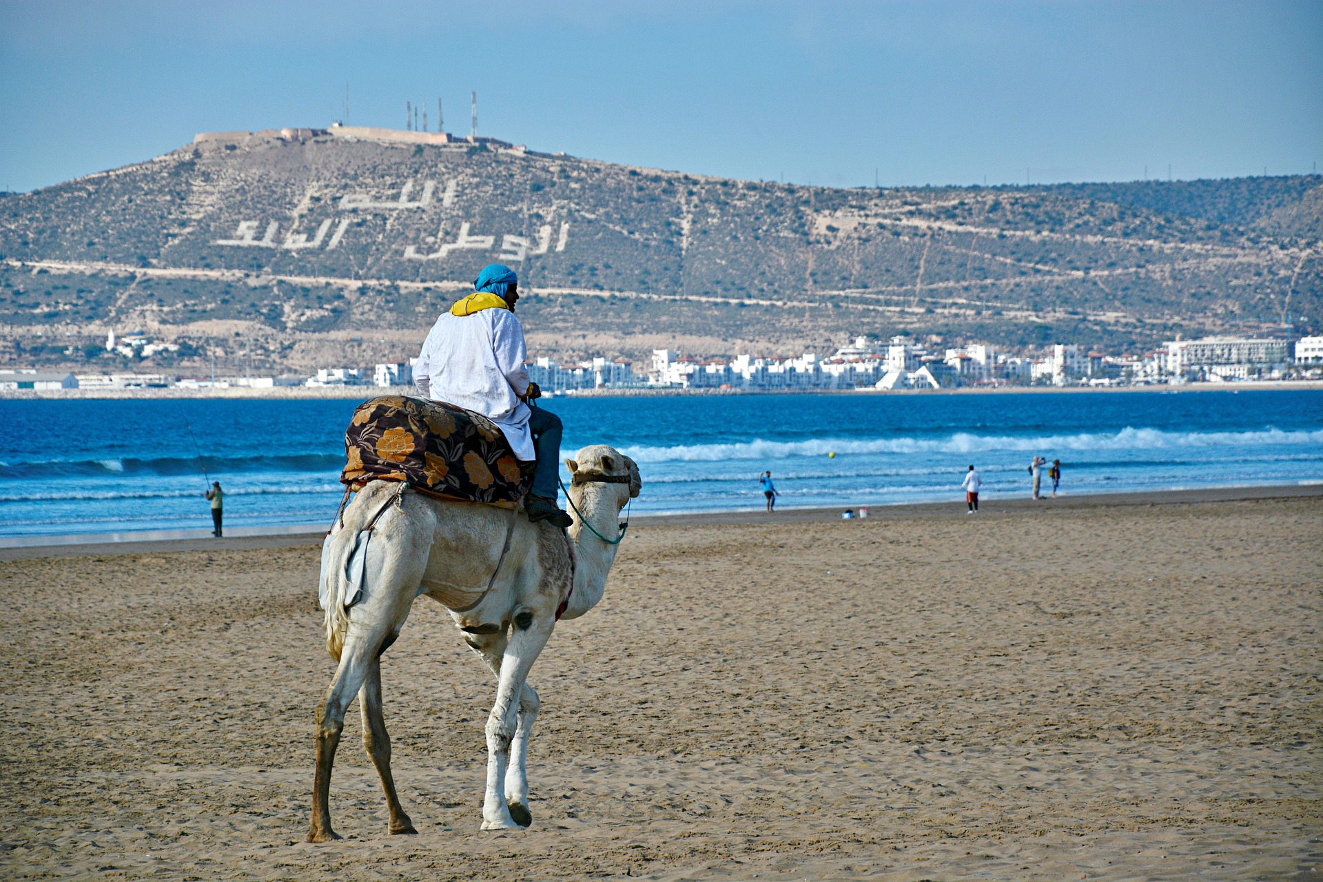 Camel ride on beach